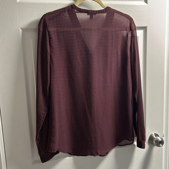 Sheer v-neck blouse - Picture 2 of 4